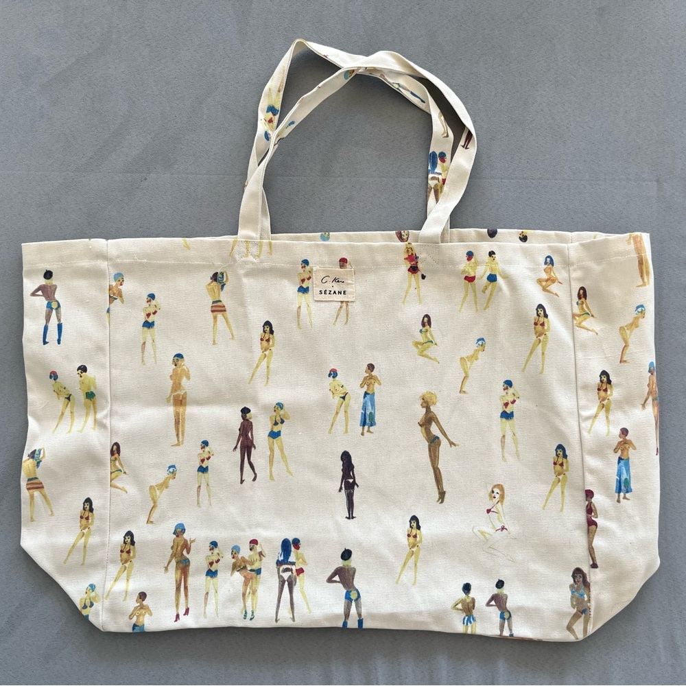 Maxi tote bag Sezane x G. Kero